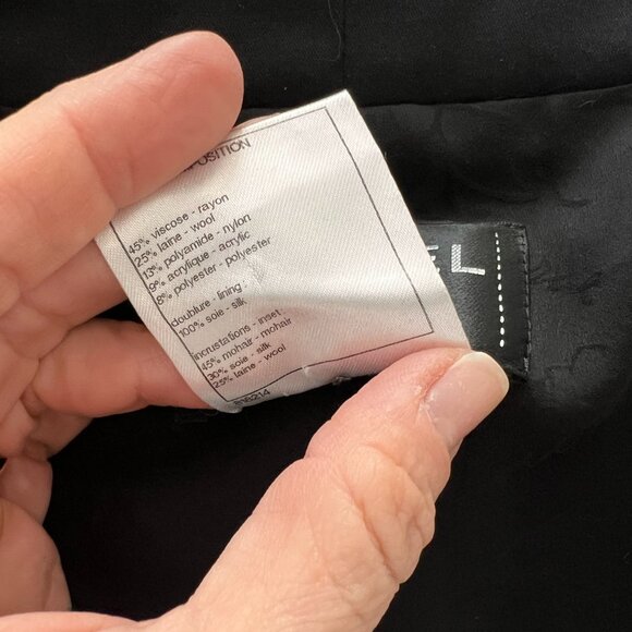 Chanel from Metropolis collection gray black coat size 40 - Picture 11 of 14